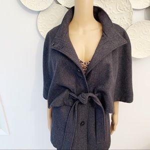 Betsey Johnson Gray Cape Jacket